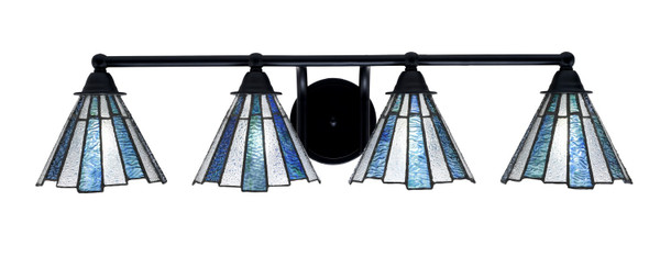 Toltec Lighting - 3424-MB-9325 - Four Light Bath Bar - Paramount - Matte Black