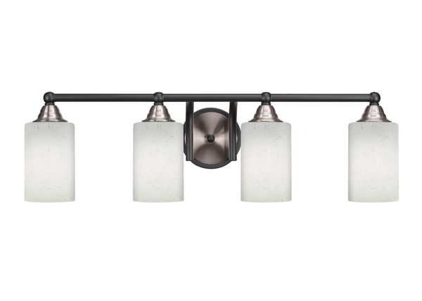 Toltec Lighting - 3424-MBBN-310 - Four Light Bath Bar - Paramount - Matte Black & Brushed Nickel