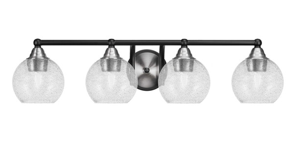 Toltec Lighting - 3424-MBBN-4102 - Four Light Bath Bar - Paramount - Matte Black & Brushed Nickel