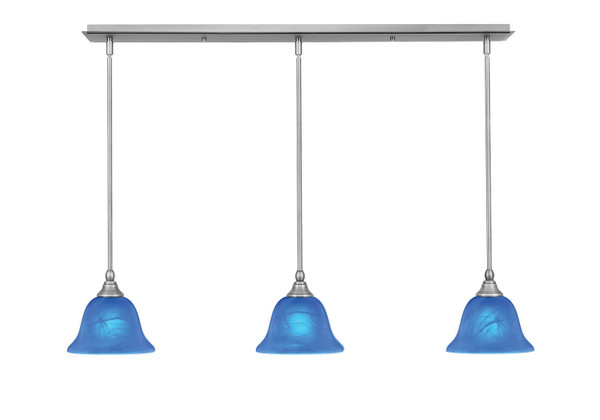 Toltec Lighting - 36-BN-4155 - Three Light Linear Pendalier - Any - Brushed Nickel