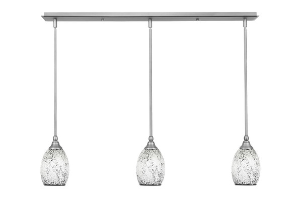 Toltec Lighting - 36-BN-4165 - Three Light Linear Pendalier - Any - Brushed Nickel