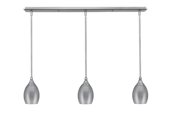 Toltec Lighting - 36-BN-426 - Three Light Linear Pendalier - Any - Brushed Nickel