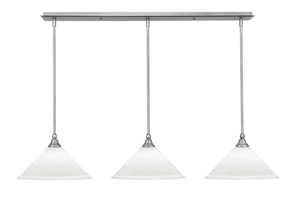 Toltec Lighting - 36-BN-701 - Three Light Linear Pendalier - Any - Brushed Nickel
