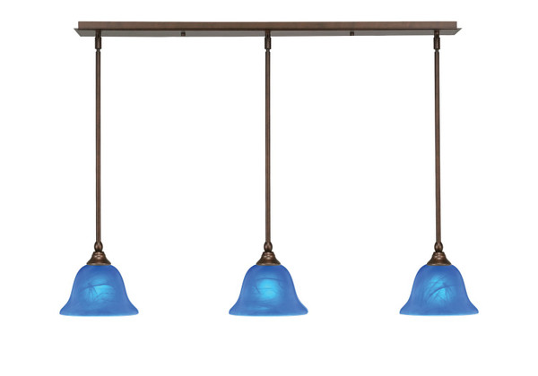 Toltec Lighting - 36-BRZ-4155 - Three Light Linear Pendalier - Any - Bronze
