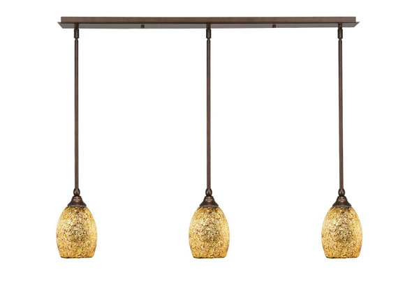 Toltec Lighting - 36-BRZ-4175 - Three Light Mini Pendant - Any - Bronze