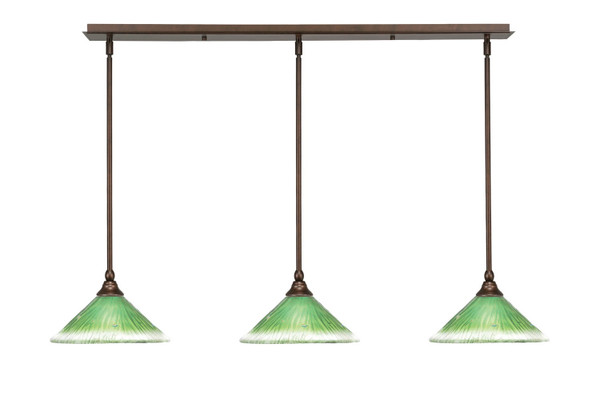 Toltec Lighting - 36-BRZ-437 - Three Light Mini Pendant - Any - Bronze