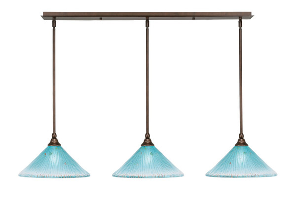 Toltec Lighting - 36-BRZ-448 - Three Light Linear Pendalier - Any - Bronze