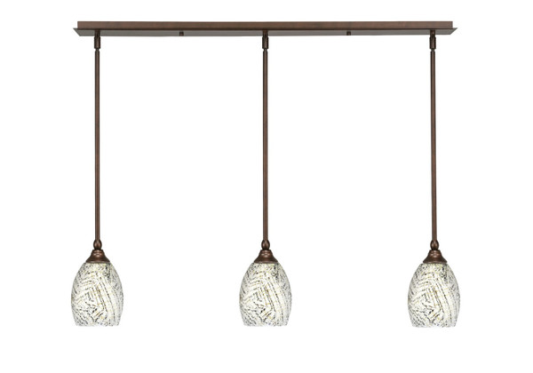 Toltec Lighting - 36-BRZ-5054 - Three Light Linear Pendalier - Any - Bronze