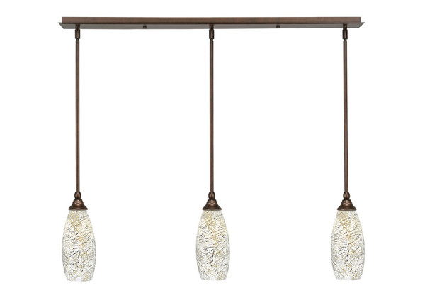 Toltec Lighting - 36-BRZ-5064 - Three Light Mini Pendant - Any - Bronze