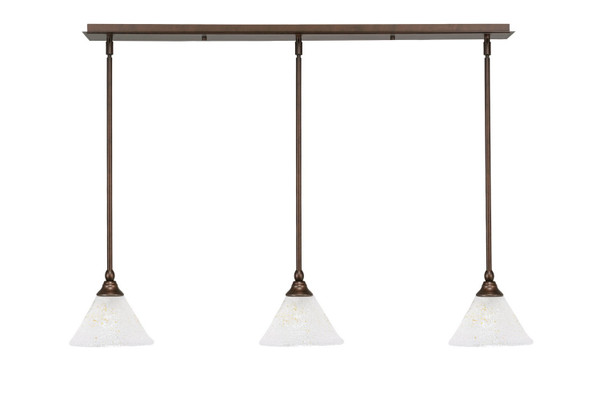 Toltec Lighting - 36-BRZ-7145 - Three Light Linear Pendalier - Any - Bronze