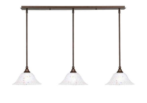 Toltec Lighting - 36-BRZ-731 - Three Light Linear Pendalier - Any - Bronze