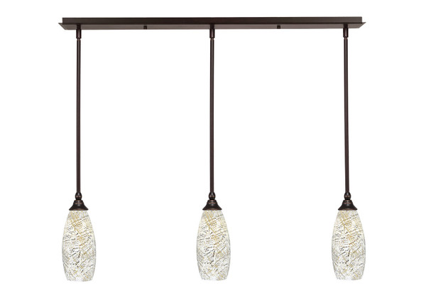 Toltec Lighting - 36-DG-5064 - Three Light Mini Pendant - Any - Dark Granite