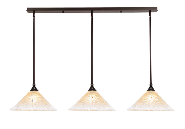 Toltec Lighting - 36-DG-700 - Three Light Multi Light Mini Pendant - Any - Dark Granite
