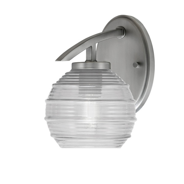Toltec Lighting - 3720-GP-5110 - One Light Wall Sconce - Kurve - Graphite