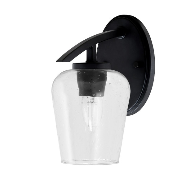 Toltec Lighting - 3720-MB-210 - One Light Wall Sconce - Kurve - Matte Black