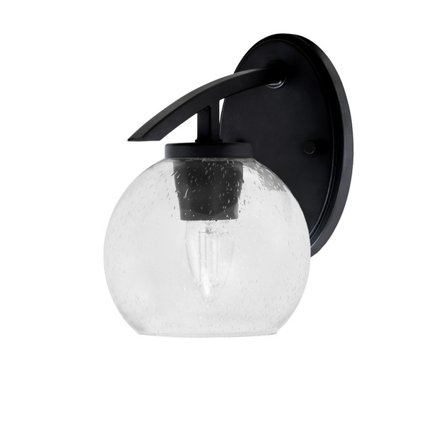 Toltec Lighting - 3720-MB-4100 - One Light Wall Sconce - Kurve - Matte Black