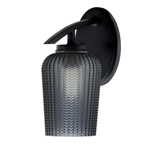 Toltec Lighting - 3720-MB-4252 - One Light Wall Sconce - Kurve - Matte Black