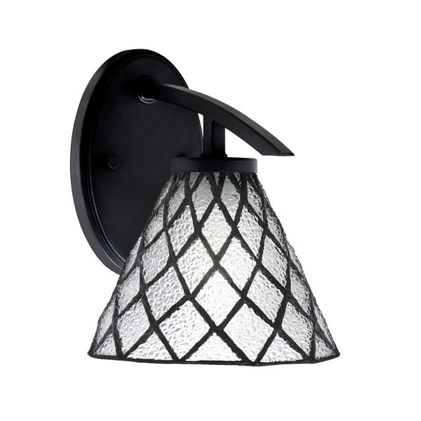 Toltec Lighting - 3720-MB-9185 - One Light Wall Sconce - Kurve - Matte Black