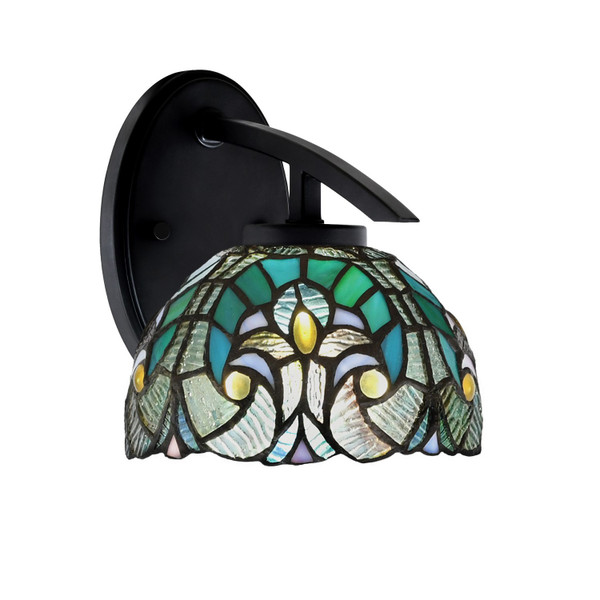 Toltec Lighting - 3720-MB-9925 - One Light Wall Sconce - Kurve - Matte Black