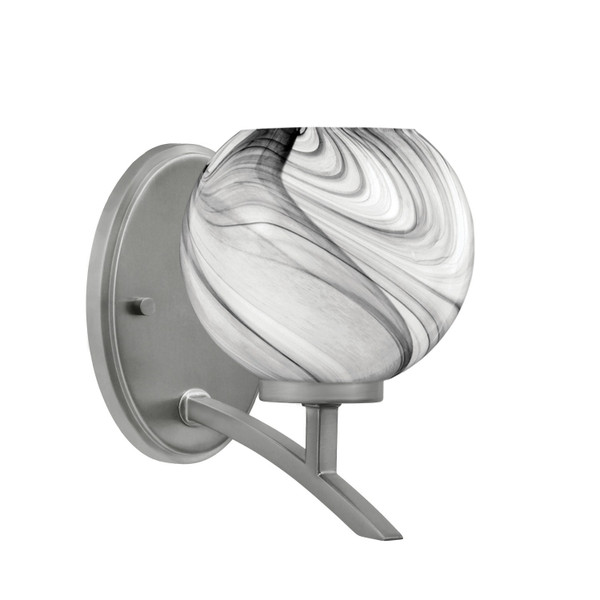 Toltec Lighting - 3721-GP-4109 - One Light Wall Sconce - Kurve - Graphite