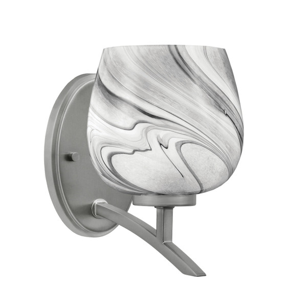 Toltec Lighting - 3721-GP-4819 - One Light Wall Sconce - Kurve - Graphite