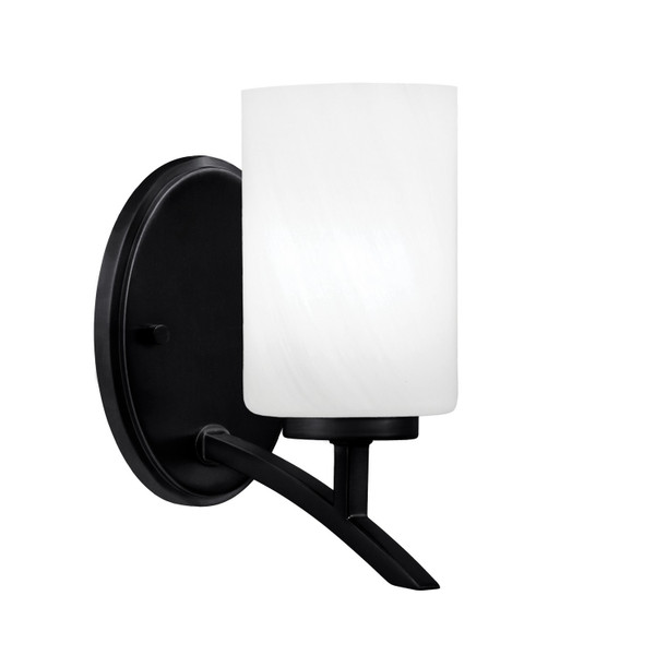 Toltec Lighting - 3721-MB-3001 - One Light Wall Sconce - Kurve - Matte Black