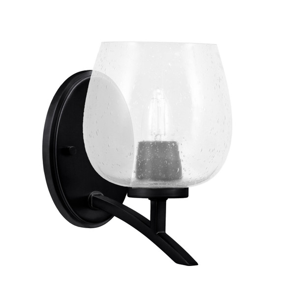 Toltec Lighting - 3721-MB-4810 - One Light Wall Sconce - Kurve - Matte Black