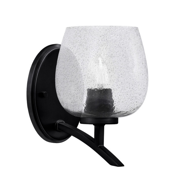 Toltec Lighting - 3721-MB-4812 - One Light Wall Sconce - Kurve - Matte Black