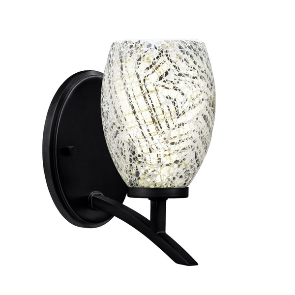 Toltec Lighting - 3721-MB-5054 - One Light Wall Sconce - Kurve - Matte Black