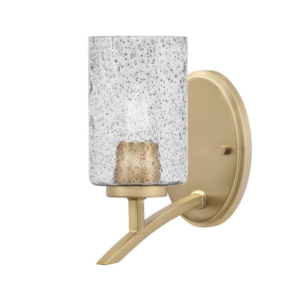 Toltec Lighting - 3721-NAB-3002 - One Light Wall Sconce - Kurve - New Age Brass