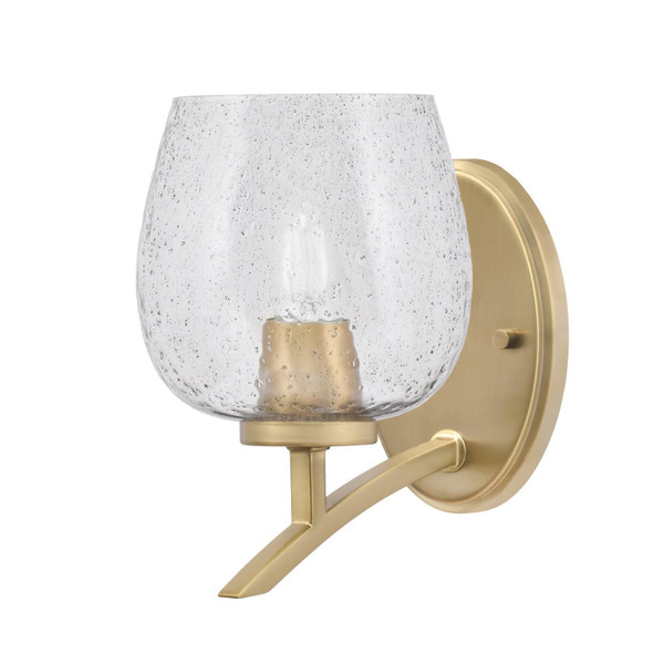 Toltec Lighting - 3721-NAB-4812 - One Light Wall Sconce - Kurve - New Age Brass