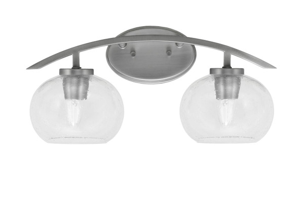 Toltec Lighting - 3722-GP-202 - Two Light Bath Bar - Kurve - Graphite