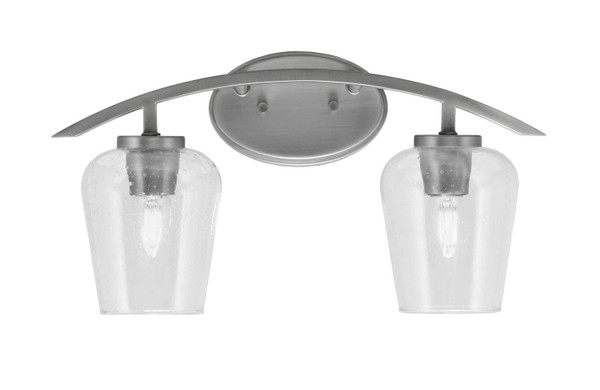 Toltec Lighting - 3722-GP-210 - Two Light Bath Bar - Kurve - Graphite