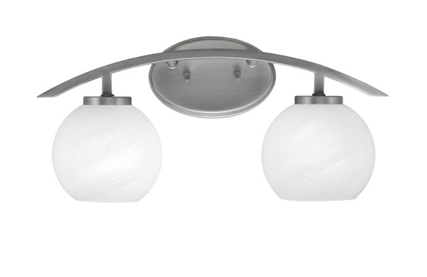 Toltec Lighting - 3722-GP-4101 - Two Light Bath Bar - Kurve - Graphite