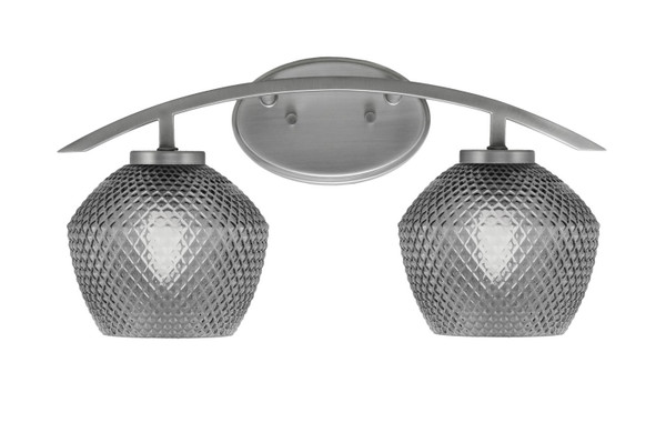 Toltec Lighting - 3722-GP-4622 - Two Light Bath Bar - Kurve - Graphite