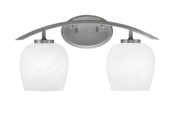 Toltec Lighting - 3722-GP-4811 - Two Light Bath Bar - Kurve - Graphite