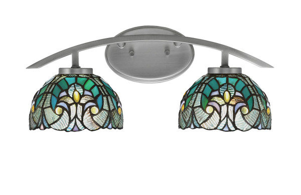 Toltec Lighting - 3722-GP-9925 - Two Light Bath Bar - Kurve - Graphite