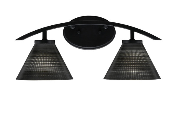 Toltec Lighting - 3722-MB-4059 - Two Light Bath Bar - Kurve - Matte Black