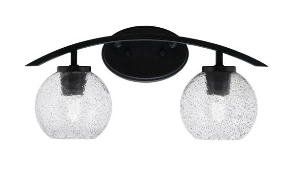 Toltec Lighting - 3722-MB-4102 - Two Light Bath Bar - Kurve - Matte Black