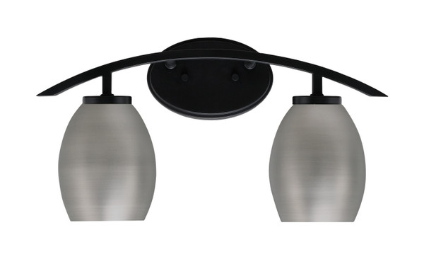 Toltec Lighting - 3722-MB-426-GP - Two Light Bath Bar - Kurve - Matte Black