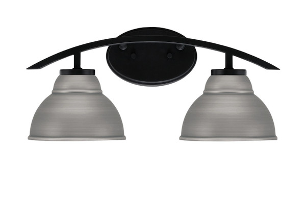 Toltec Lighting - 3722-MB-427-GP - Two Light Bath Bar - Kurve - Matte Black