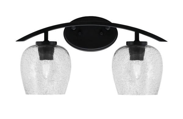 Toltec Lighting - 3722-MB-4812 - Two Light Bath Bar - Kurve - Matte Black