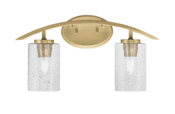 Toltec Lighting - 3722-NAB-3002 - Two Light Bath Bar - Kurve - New Age Brass