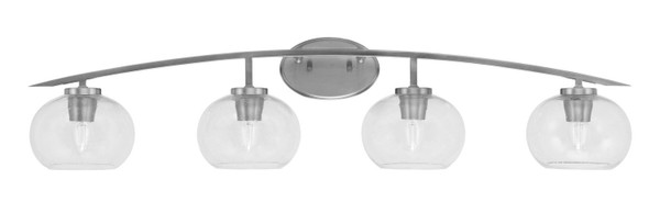 Toltec Lighting - 3724-GP-202 - Four Light Bath Bar - Kurve - Graphite
