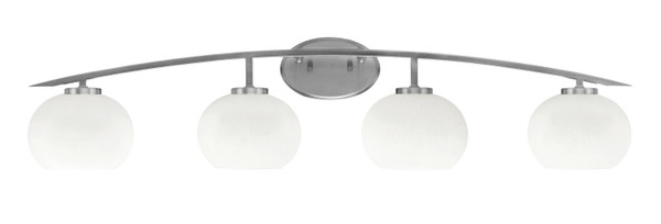 Toltec Lighting - 3724-GP-212 - Four Light Bath Bar - Kurve - Graphite