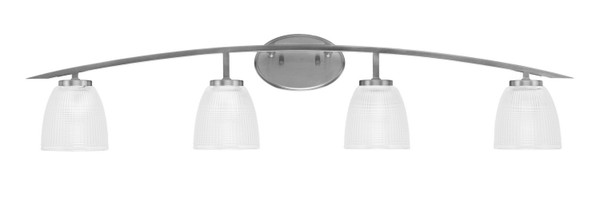 Toltec Lighting - 3724-GP-500 - Four Light Bath Bar - Kurve - Graphite