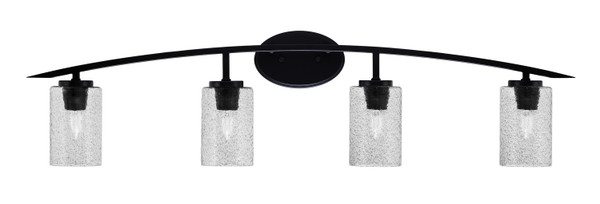 Toltec Lighting - 3724-MB-3002 - Four Light Bath Bar - Kurve - Matte Black