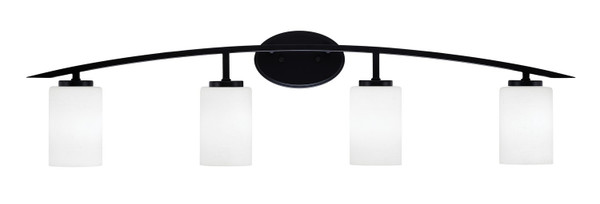 Toltec Lighting - 3724-MB-310 - Four Light Bath Bar - Kurve - Matte Black