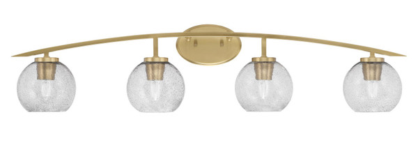 Toltec Lighting - 3724-NAB-4102 - Four Light Bath Bar - Kurve - New Age Brass