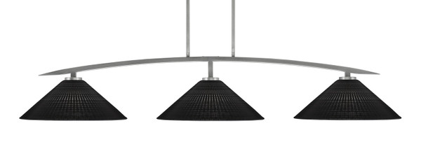 Toltec Lighting - 3733-GP-4019 - Three Light Bar - Kurve - Graphite